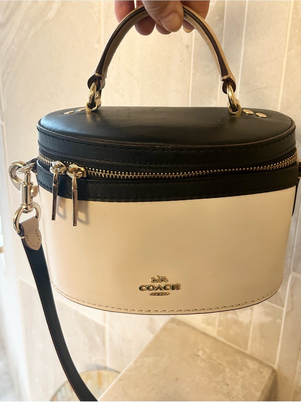 Coach x Selena Gomez Two-Tone  Vanity Crossbody Satchel